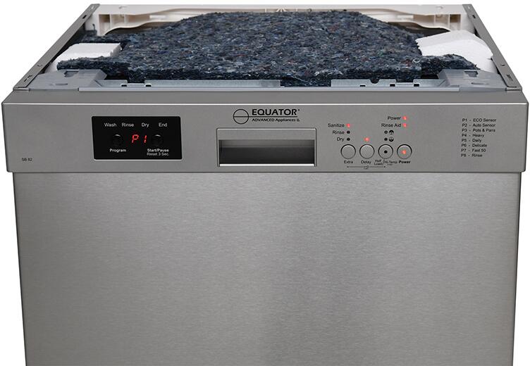 Equator 24'' Built In Dishwasher 14 Place Settings Front Control