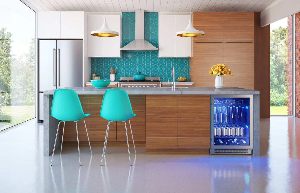 Zephyr 24'' Single Zone Beverage Cooler Glass Door 5.8 Cu. Ft.