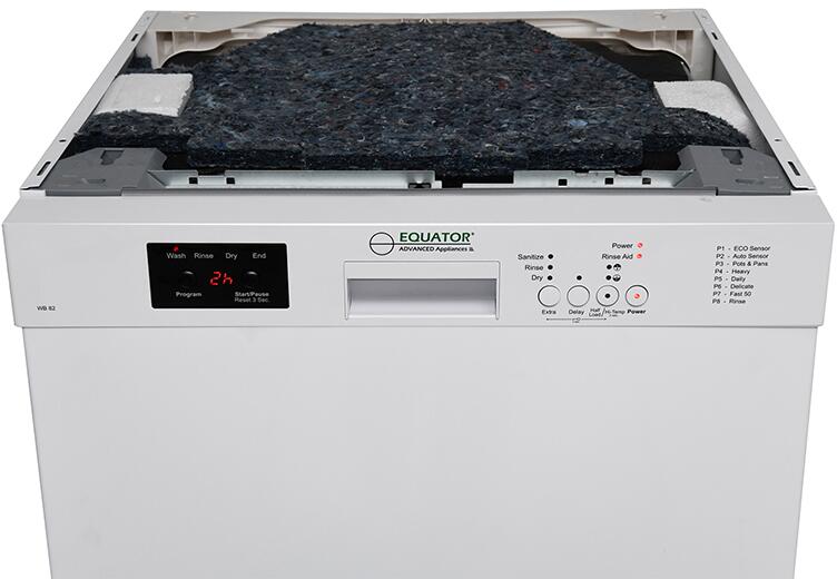 Equator 24'' Built In Dishwasher 14 Place Settings Front Control