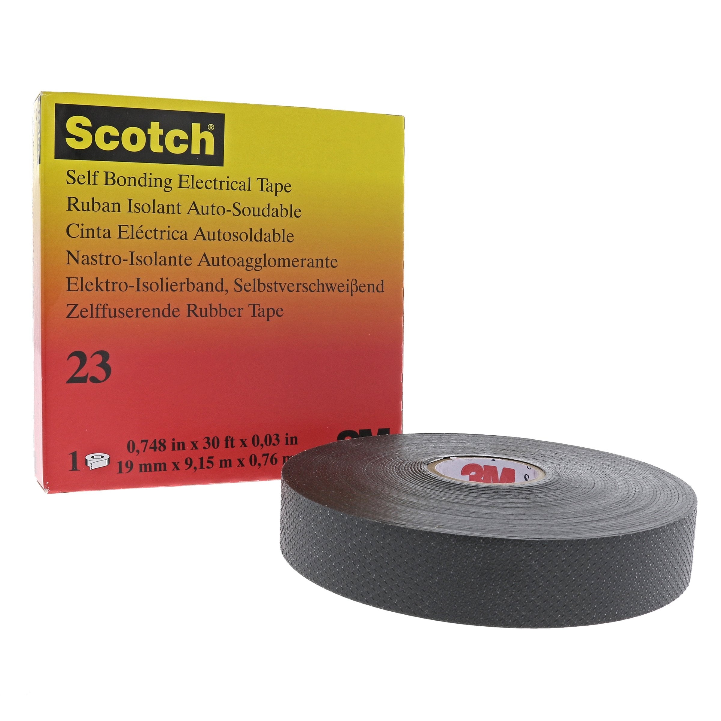 Rubber Splicing Tape Scotch 23 Black 3M