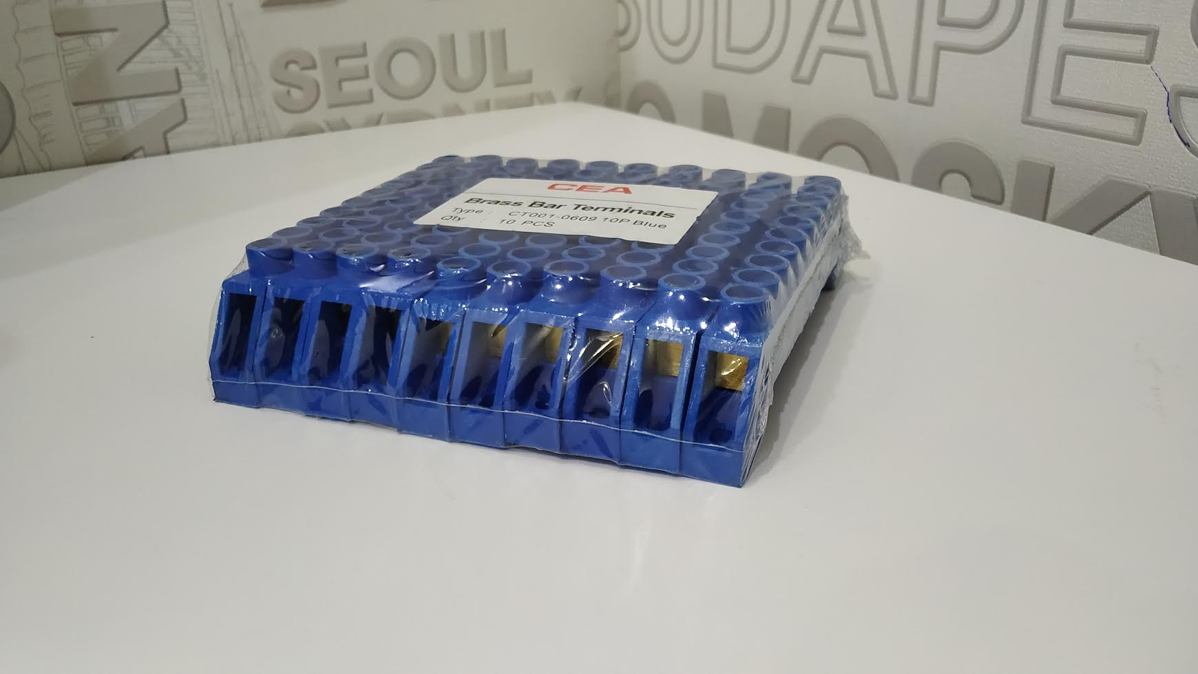 Brass Bar Terminals CT001-0609 6P Blue