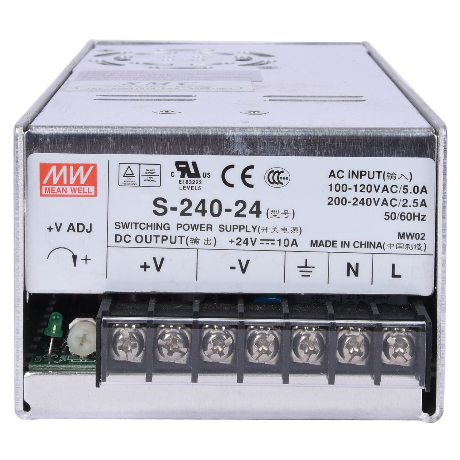Switching Power Supply S-240 In VOLT 110-240V Out 24VDC