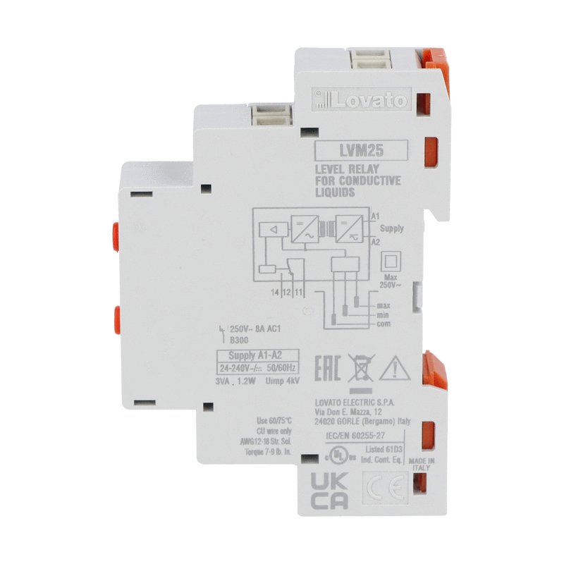 Lovato Electric Level Control Relay LVM25240