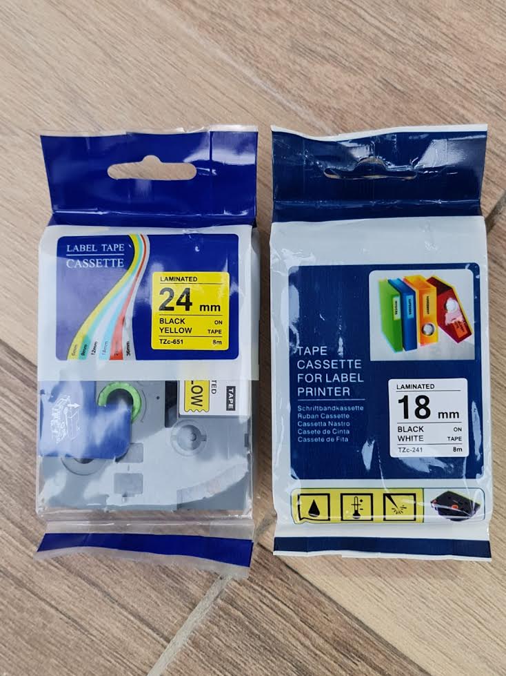 Label Ink Ribbon for Brother Printer Compactible