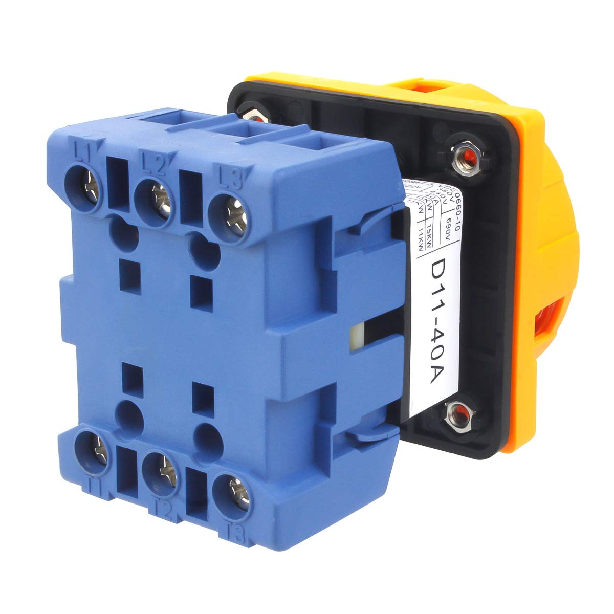 Rotary Selector Changeover Switch Universal Switch 2 Position GLD11-40A AC 690V