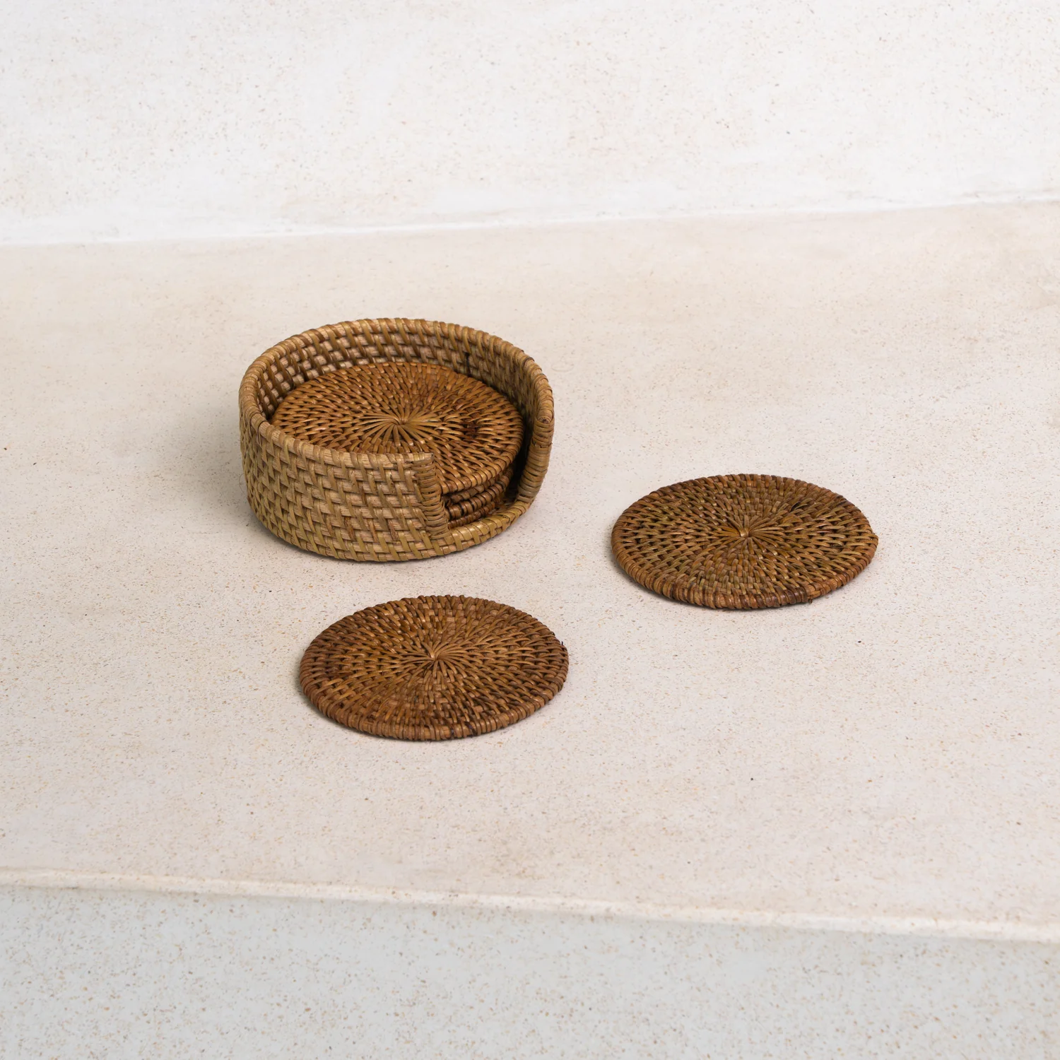 Sipi Rattan Coasters