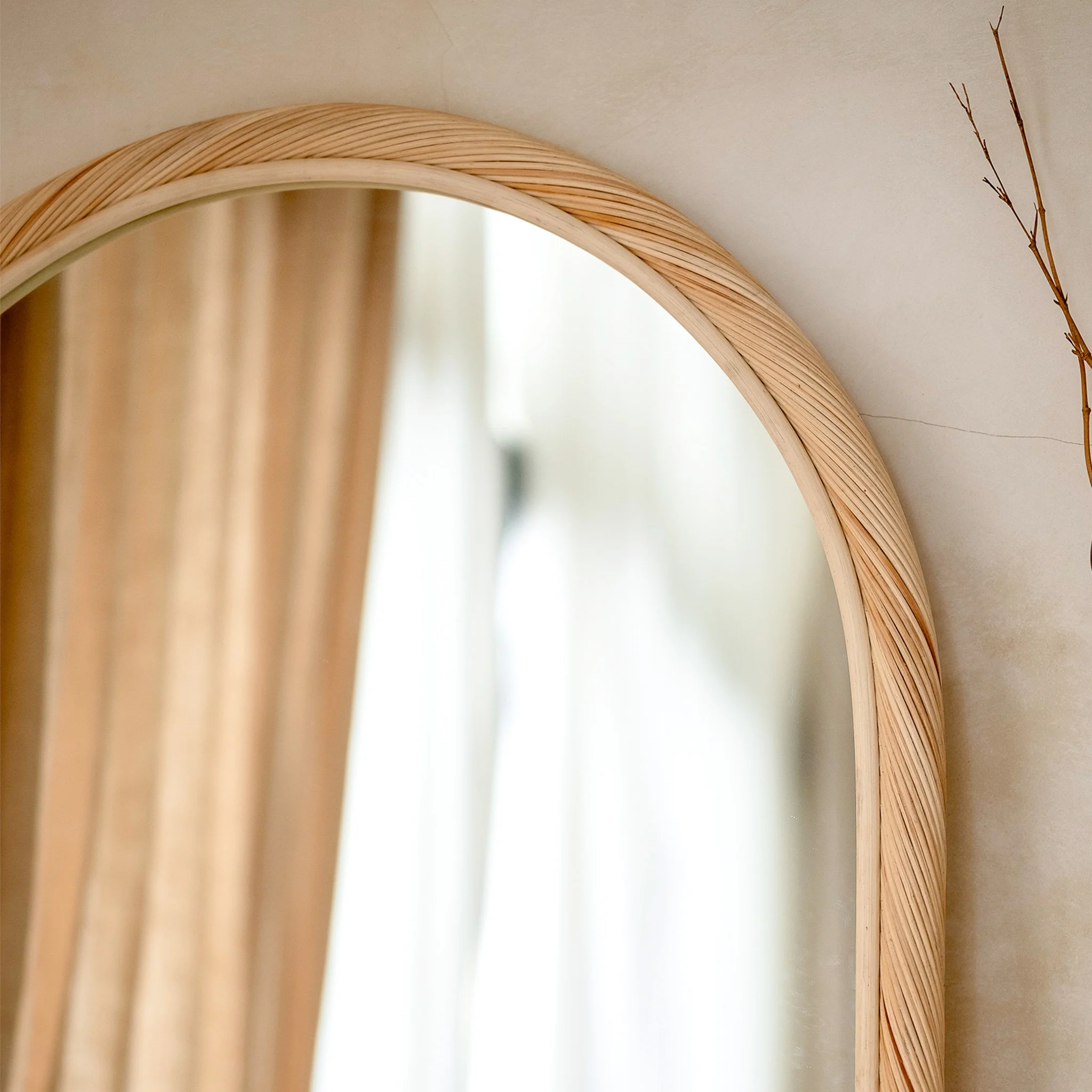 Citra Teak Leaning Mirror