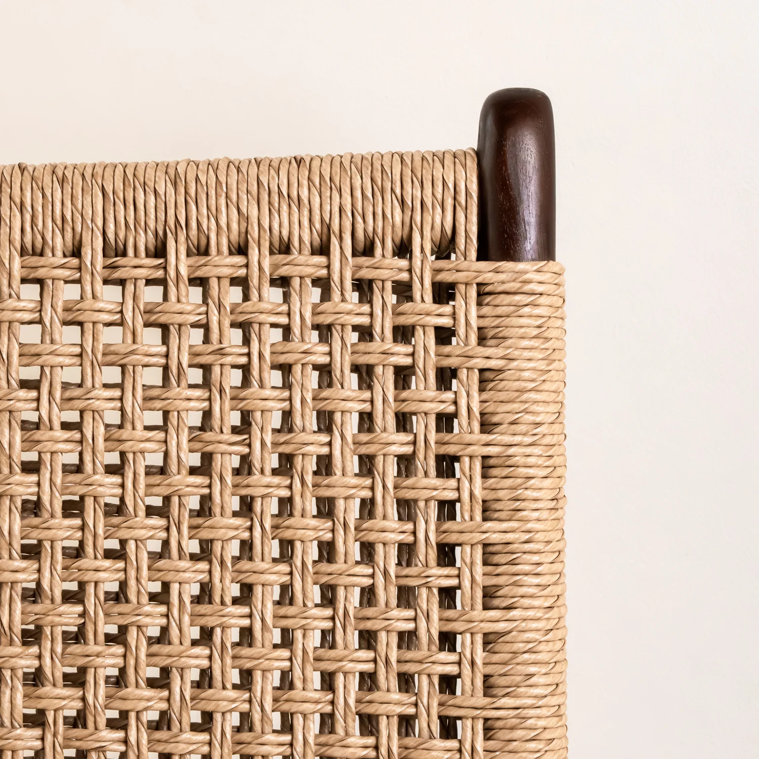 Zara Chocolate Rattan Accent Chair With Armrest