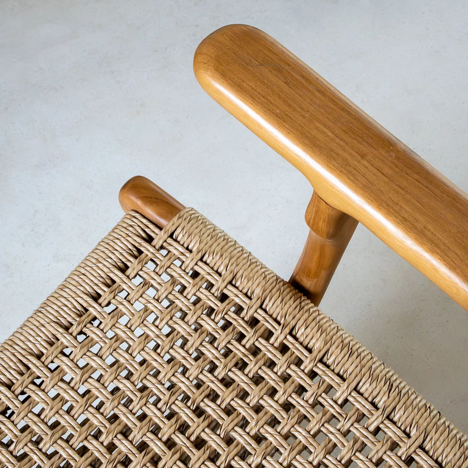 Zara Rattan Accent Chair With Armrest