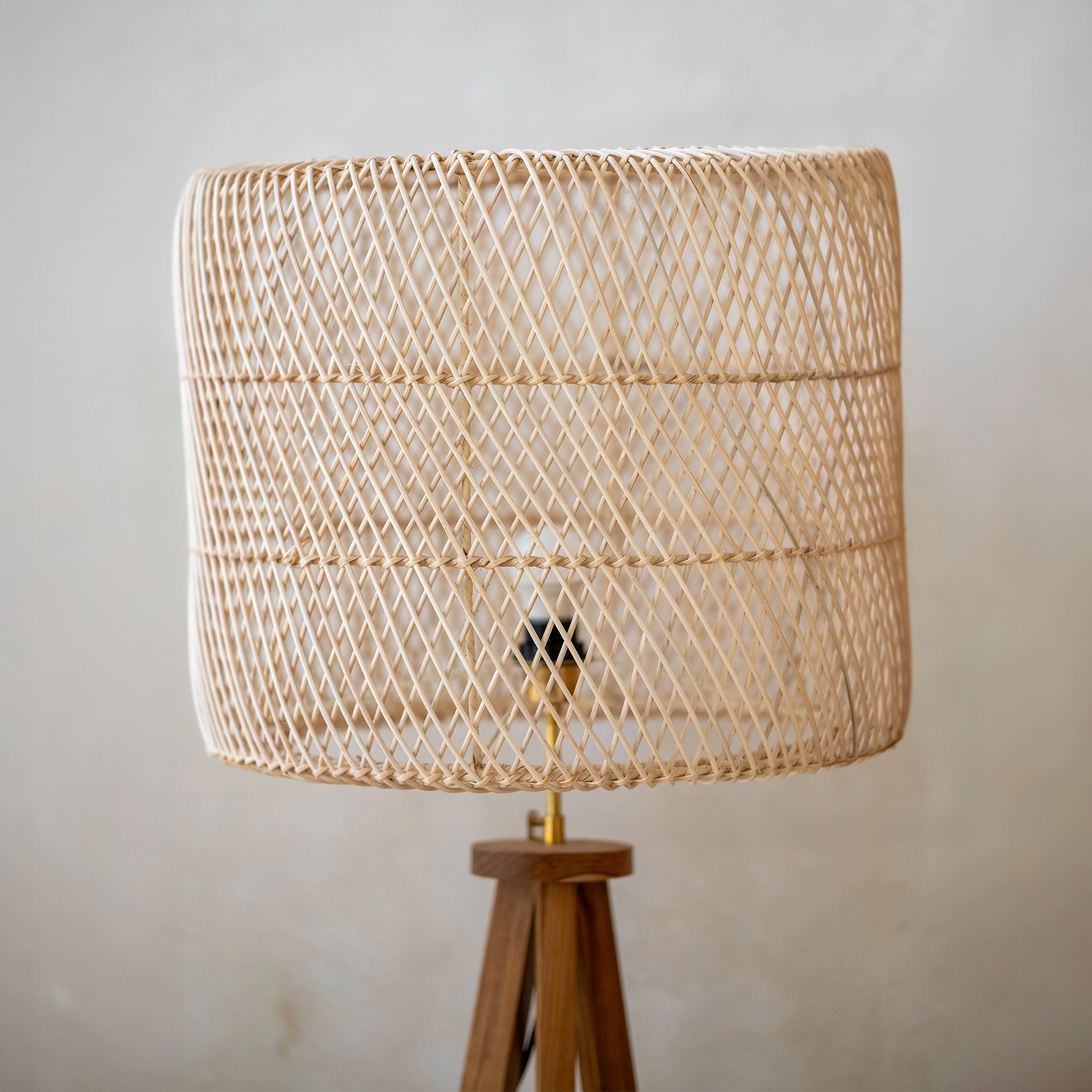 Aluna Rattan Tripod Floor Lamp
