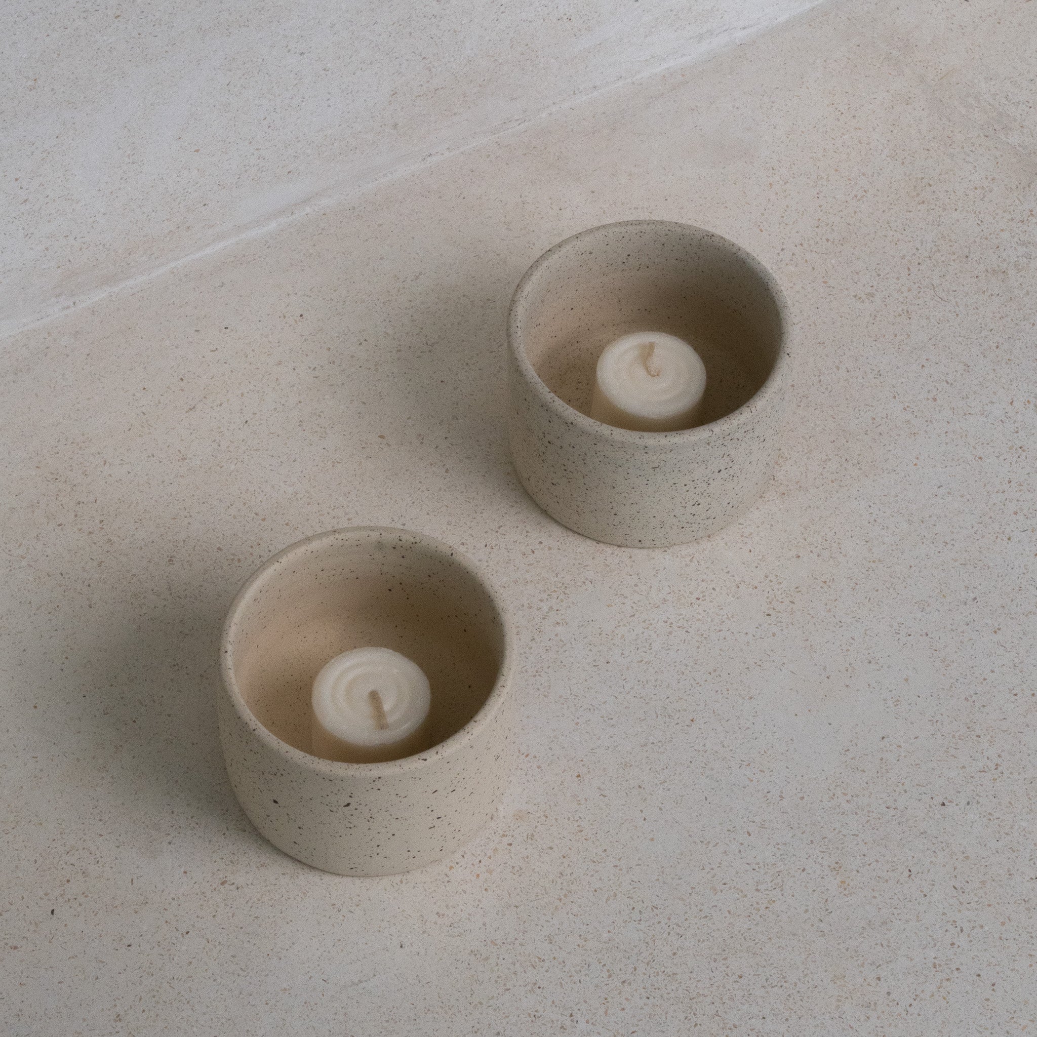 Ayu Ceramic Tea Light Candle Holders