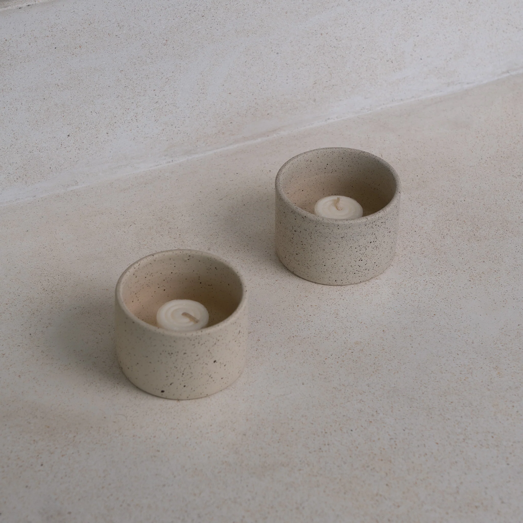 Ayu Ceramic Tea Light Candle Holders