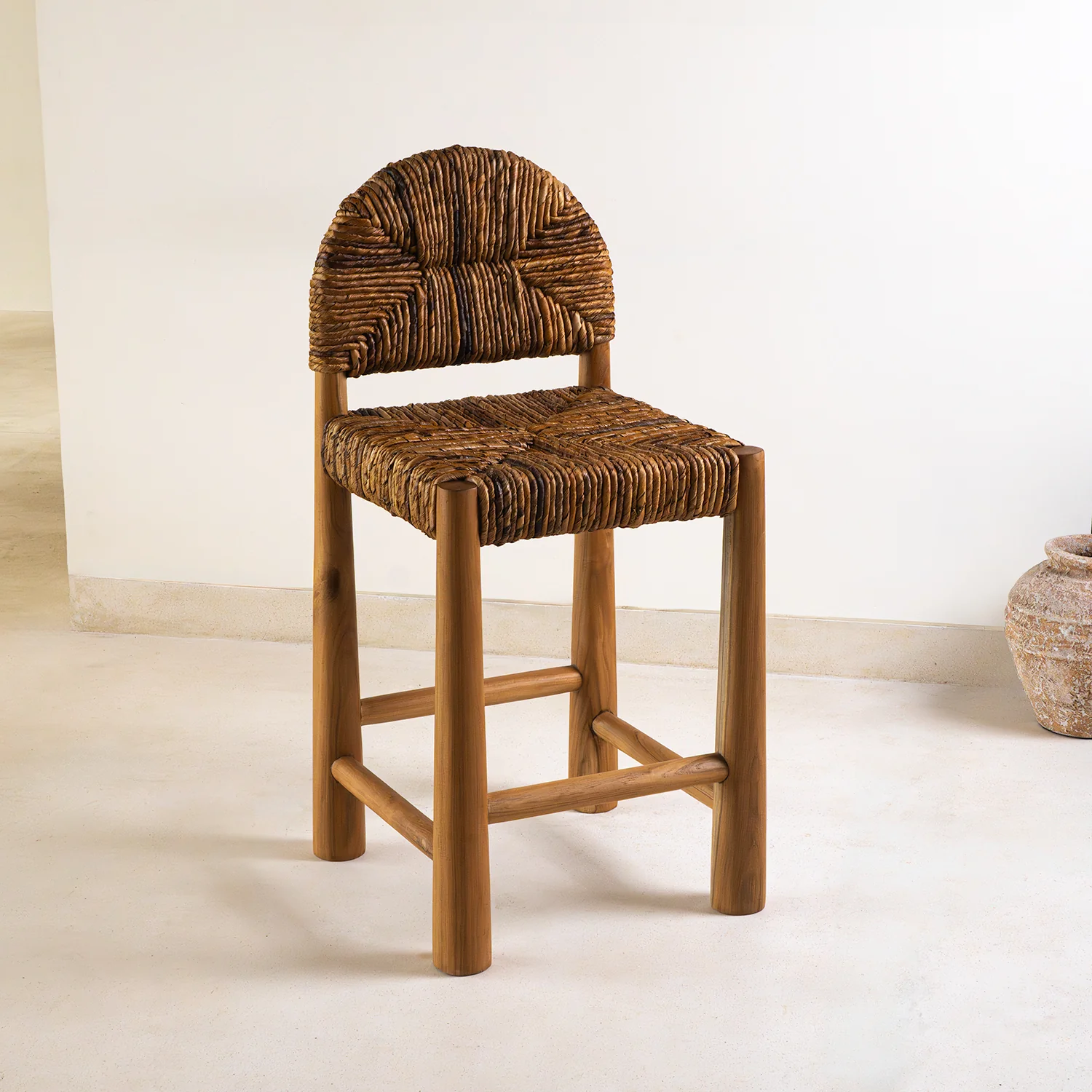 Loki Banana Leaf Bar Stool
