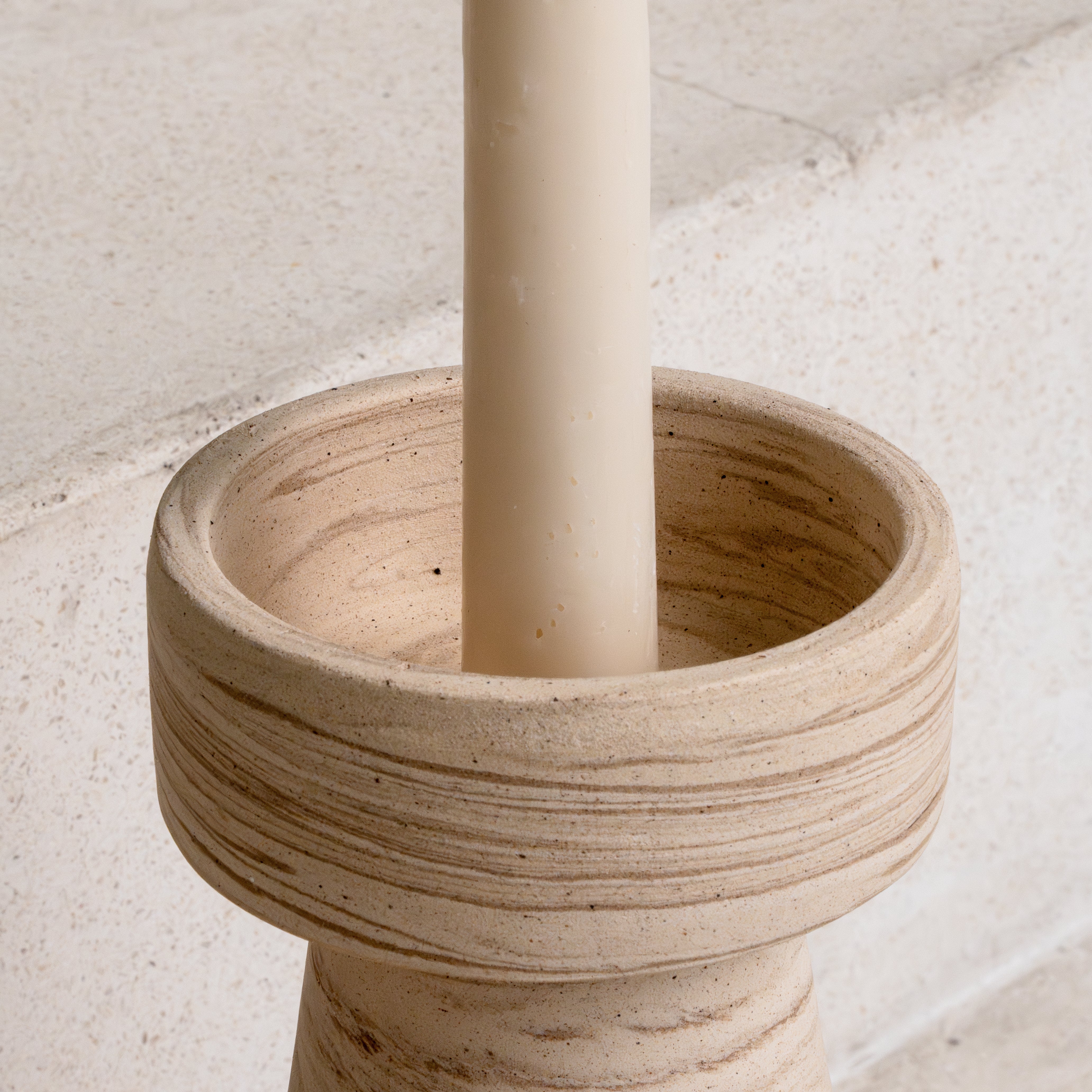 Cahaya Ceramic Taper Candle Holder