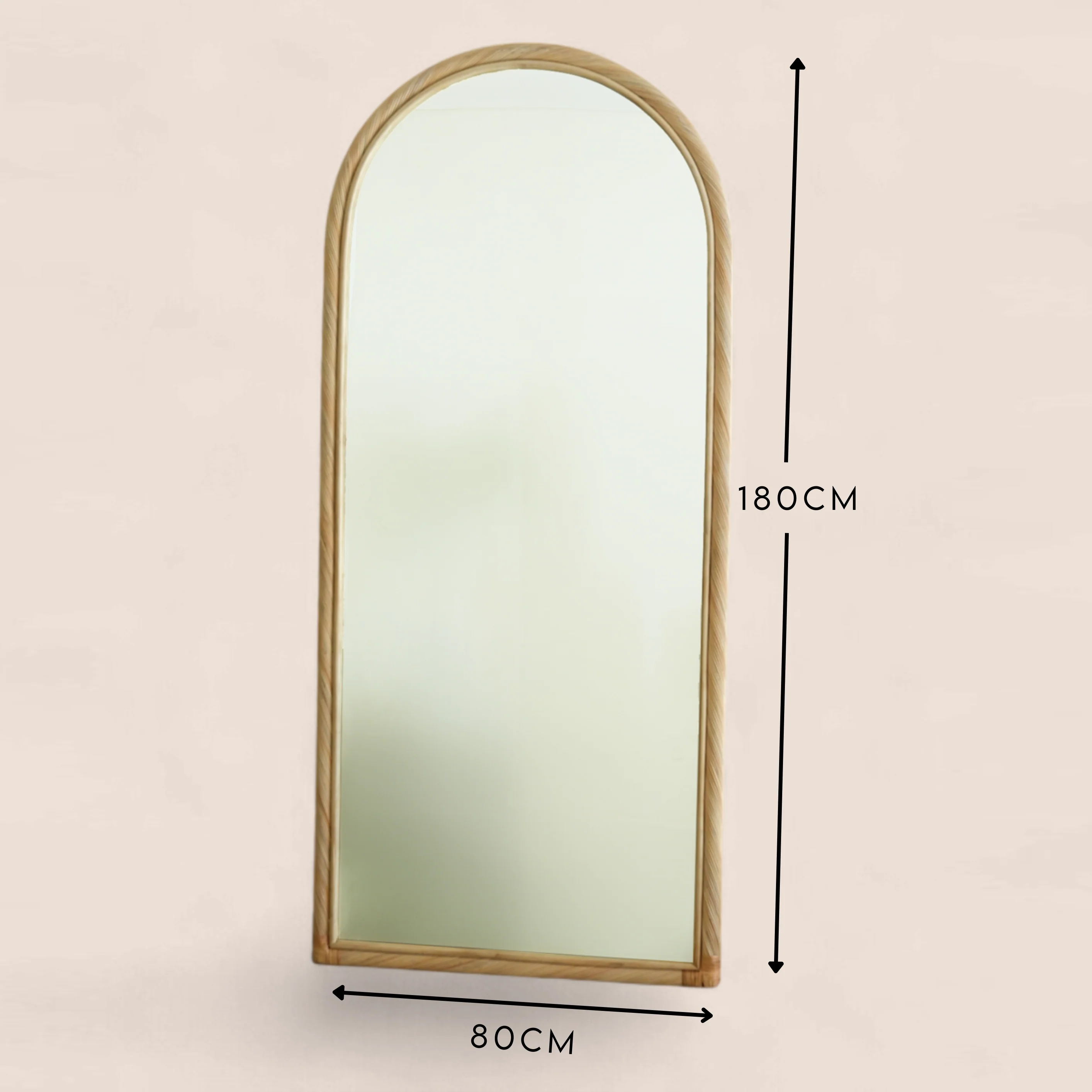 Citra Teak Leaning Mirror