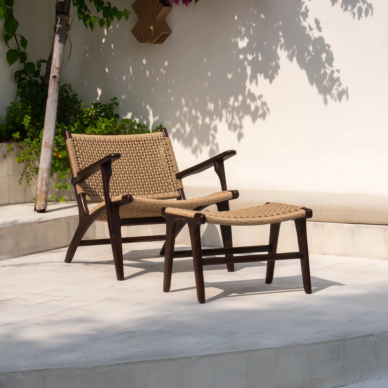 Zara Chocolate Rattan Accent Chair With Armrest