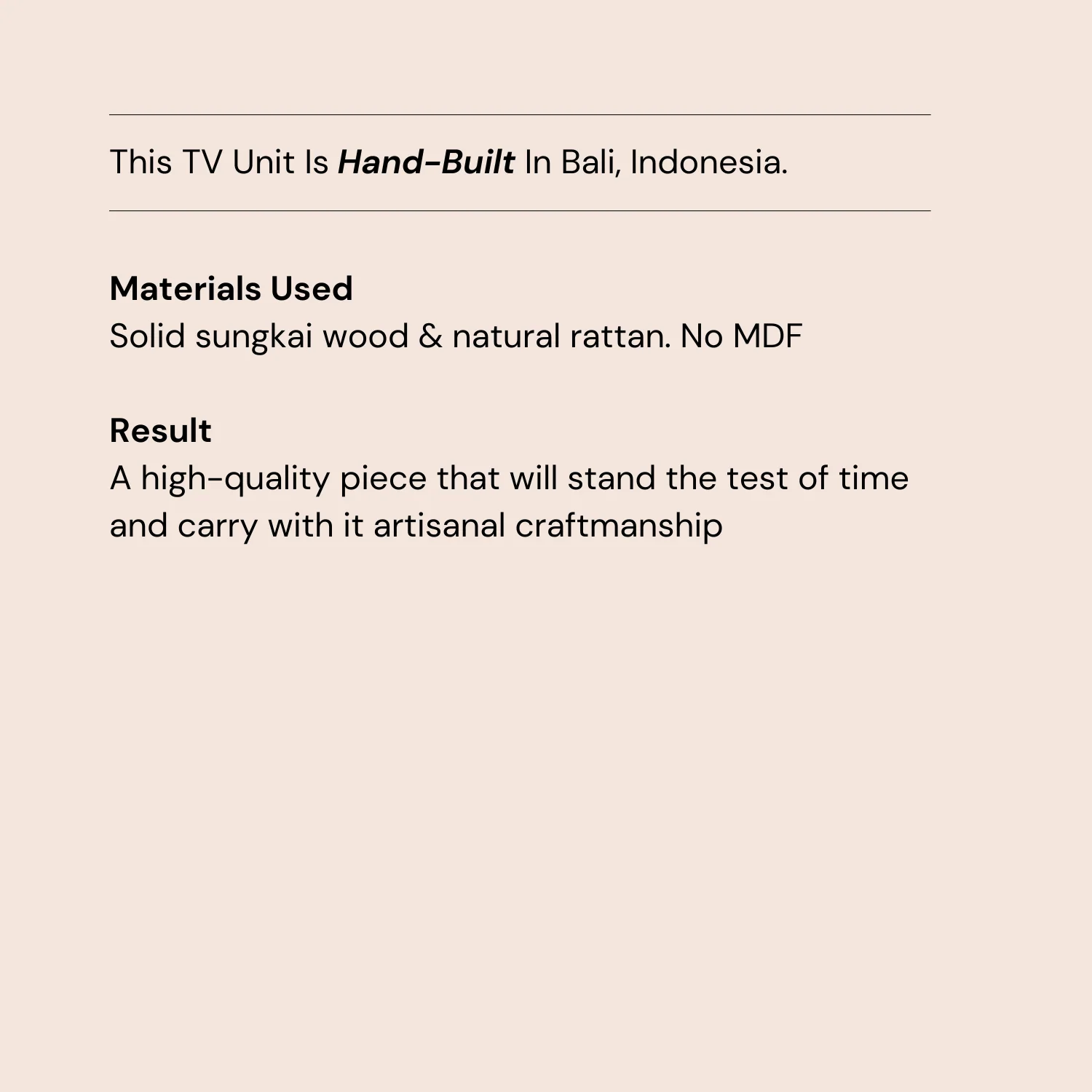 Ciami Rattan TV Cabinet