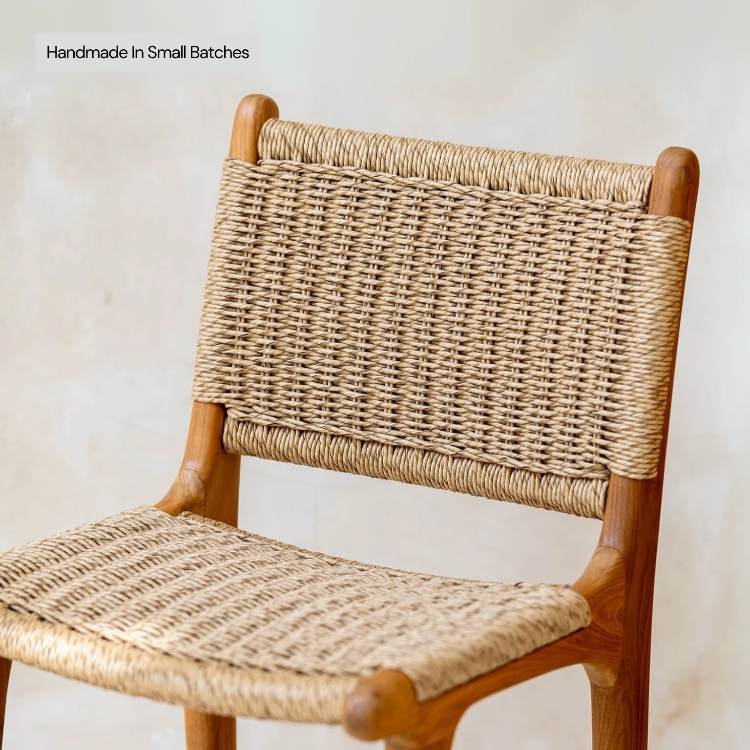 Zara Teak & Rattan Bar Stool