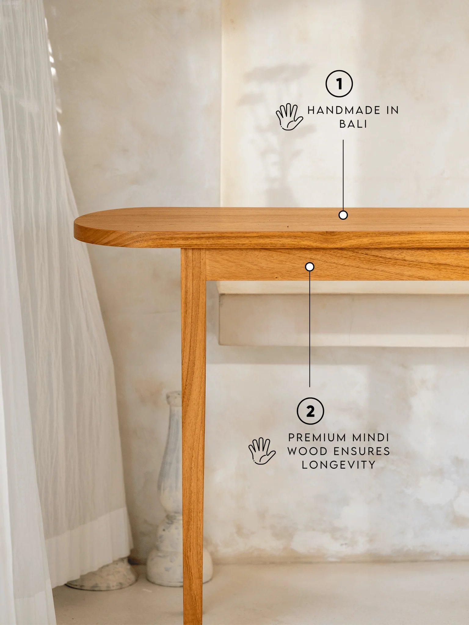 Sari Wooden Console Table