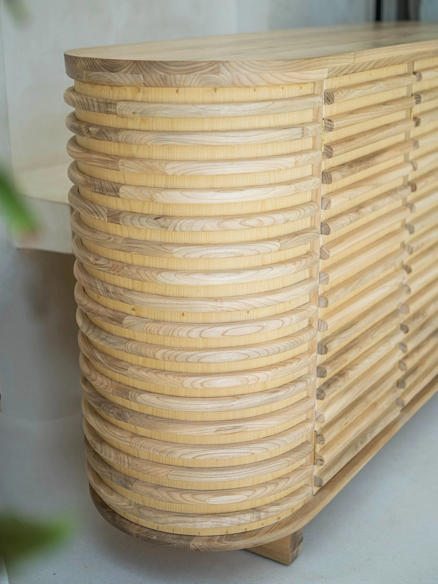 Jiva Wooden Sideboard Cabinet