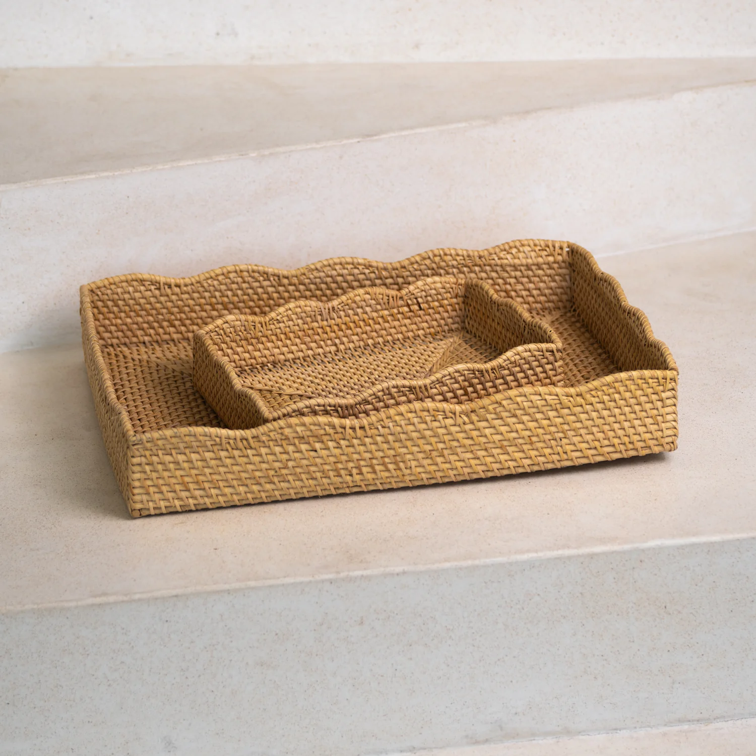 Saji Rattan Trays