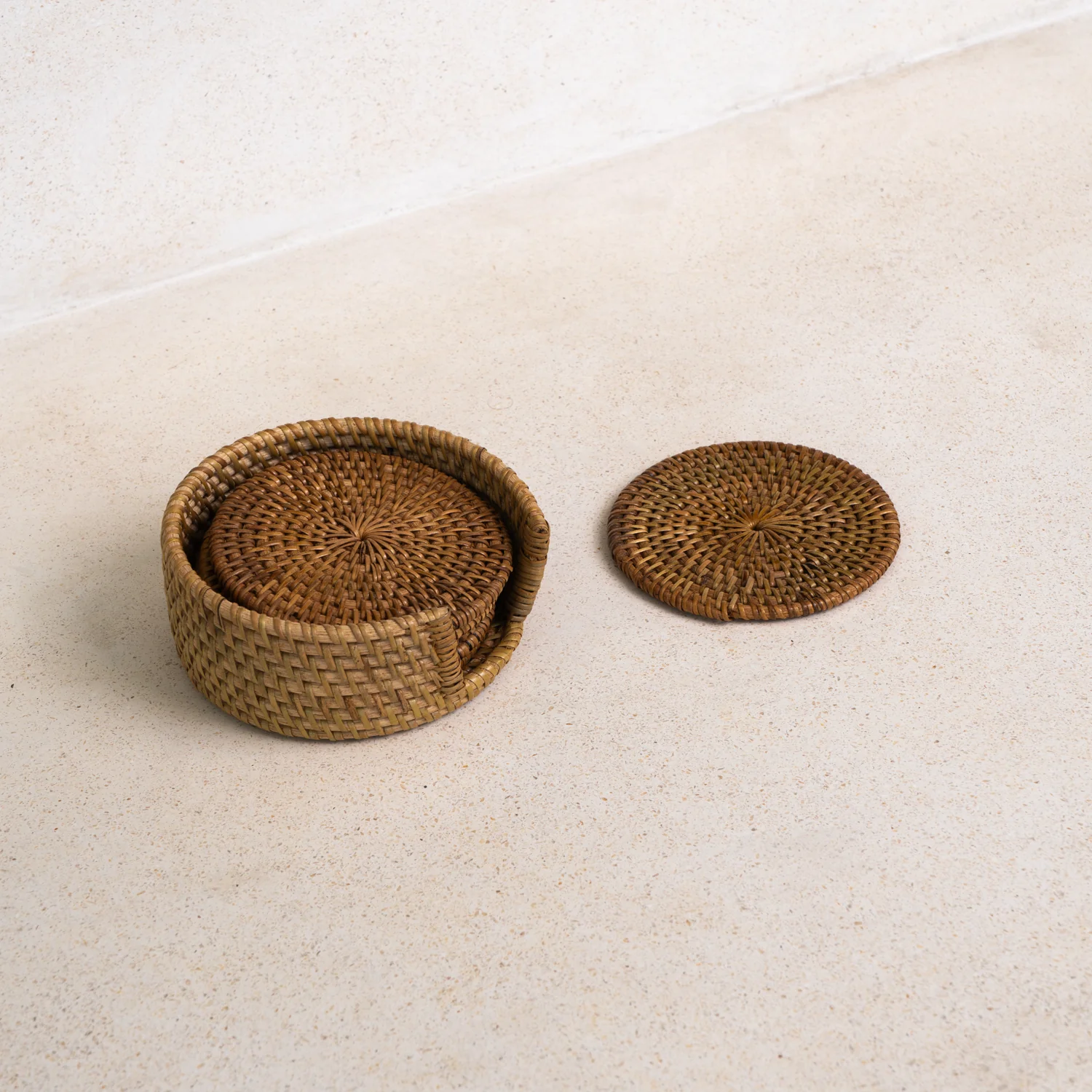 Sipi Rattan Coasters