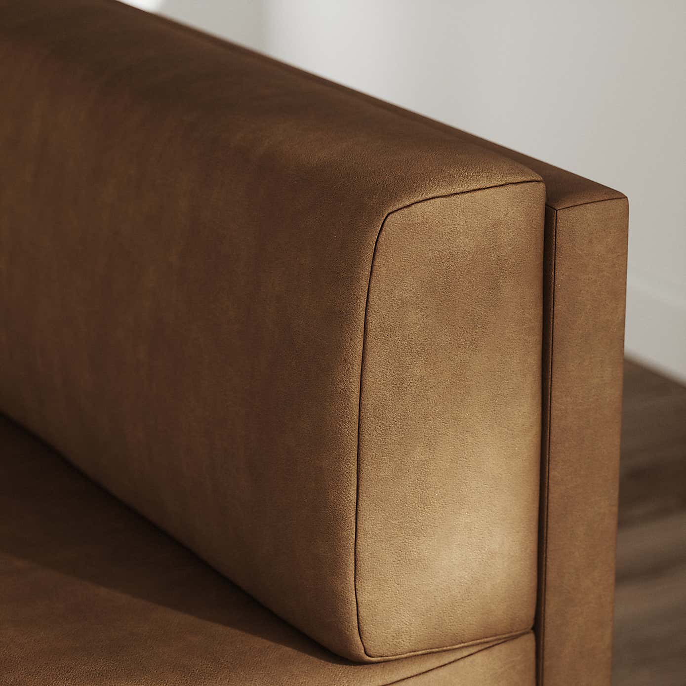 Mae Corner Dining Bench, Faux Leather