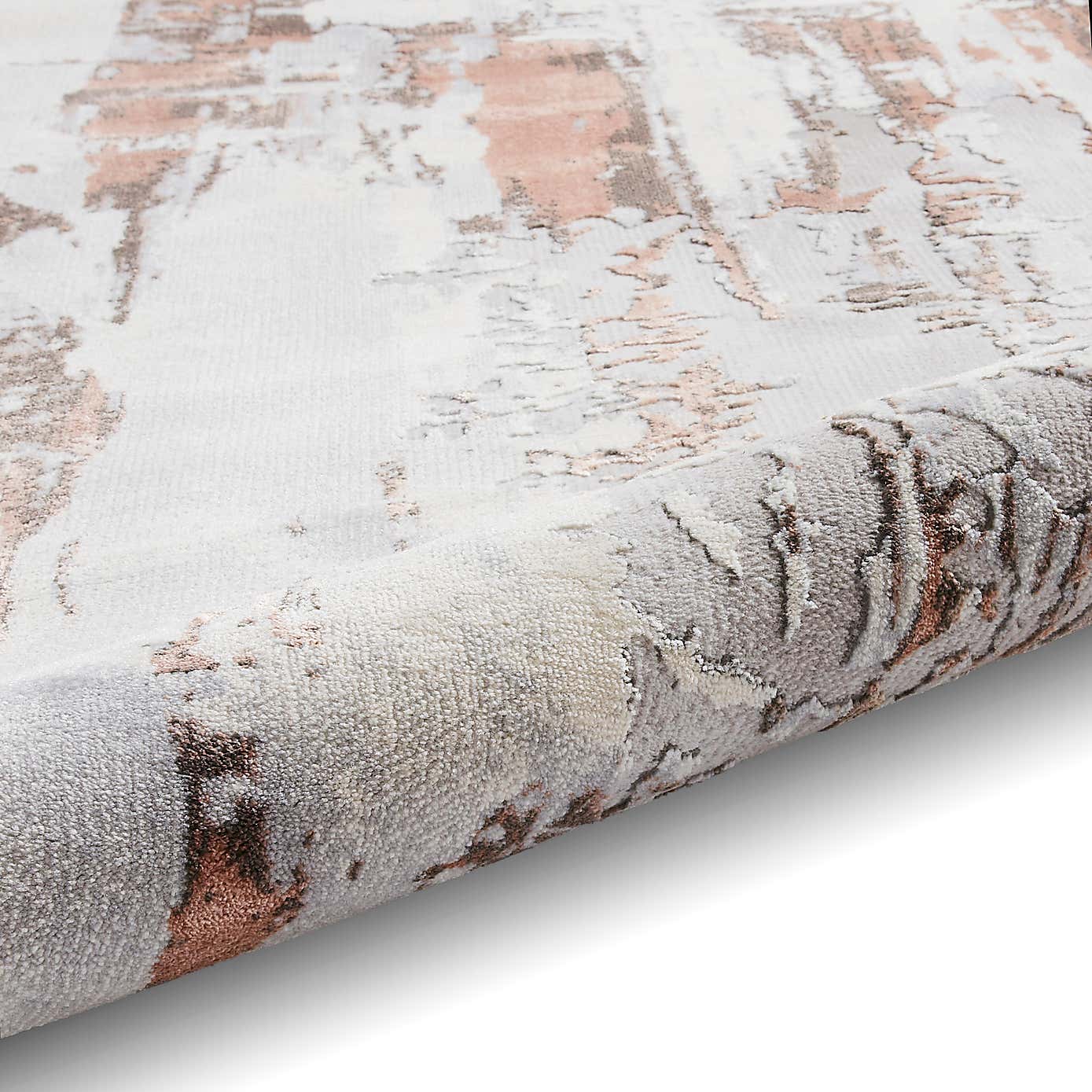 Apollo Marble Effect Washable Rug