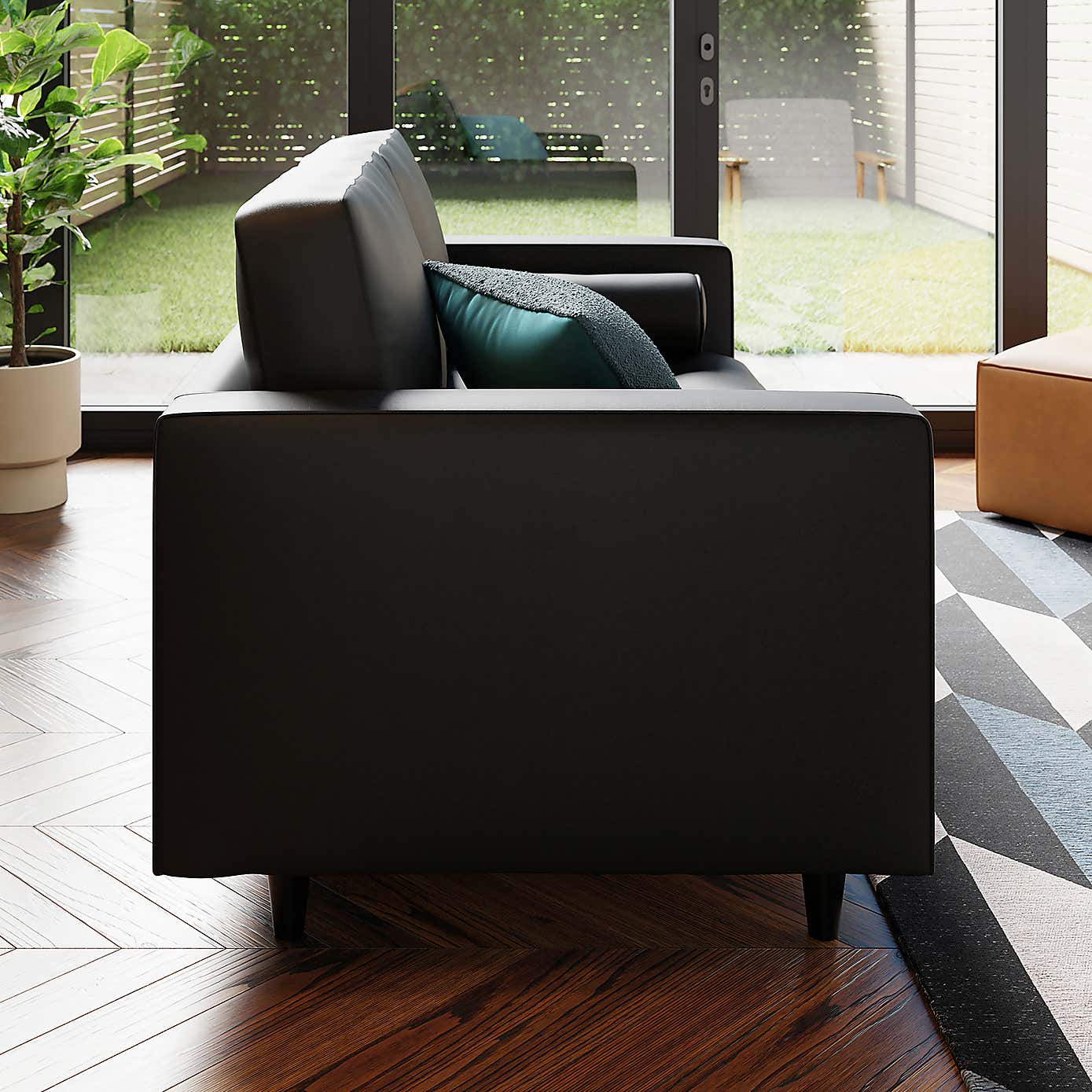 Zoe Faux Leather 2 Seater Sofa