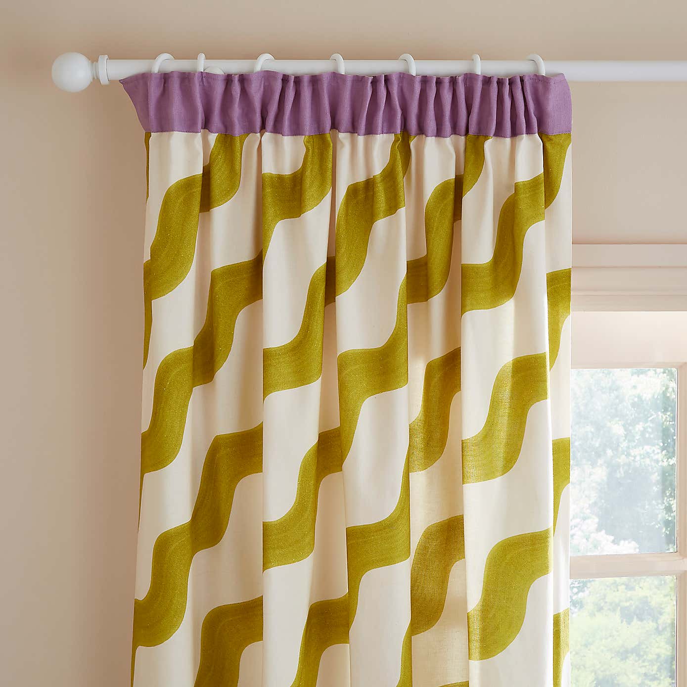 Sophie Robinson Hazy Wave Pencil Pleat Single Curtain