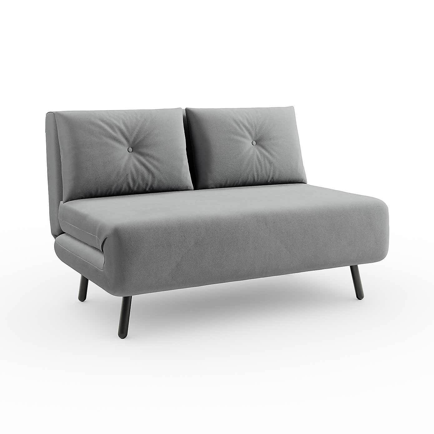 Phoebe Velvet Small Double Sofa Bed