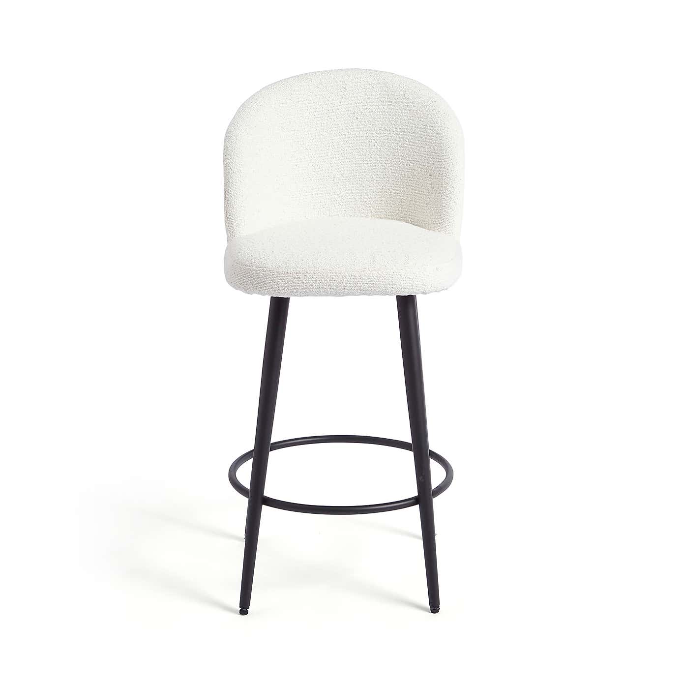 Astrid Boucle Bar Stool