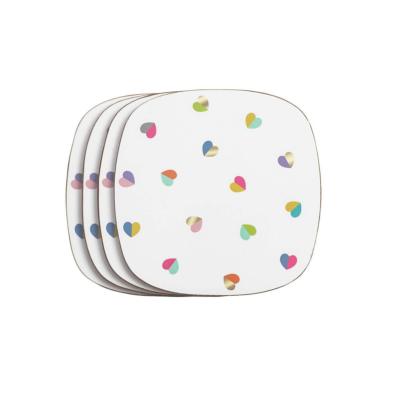 Mini Confetti Set of 4 Coasters in Drawer Gift Box