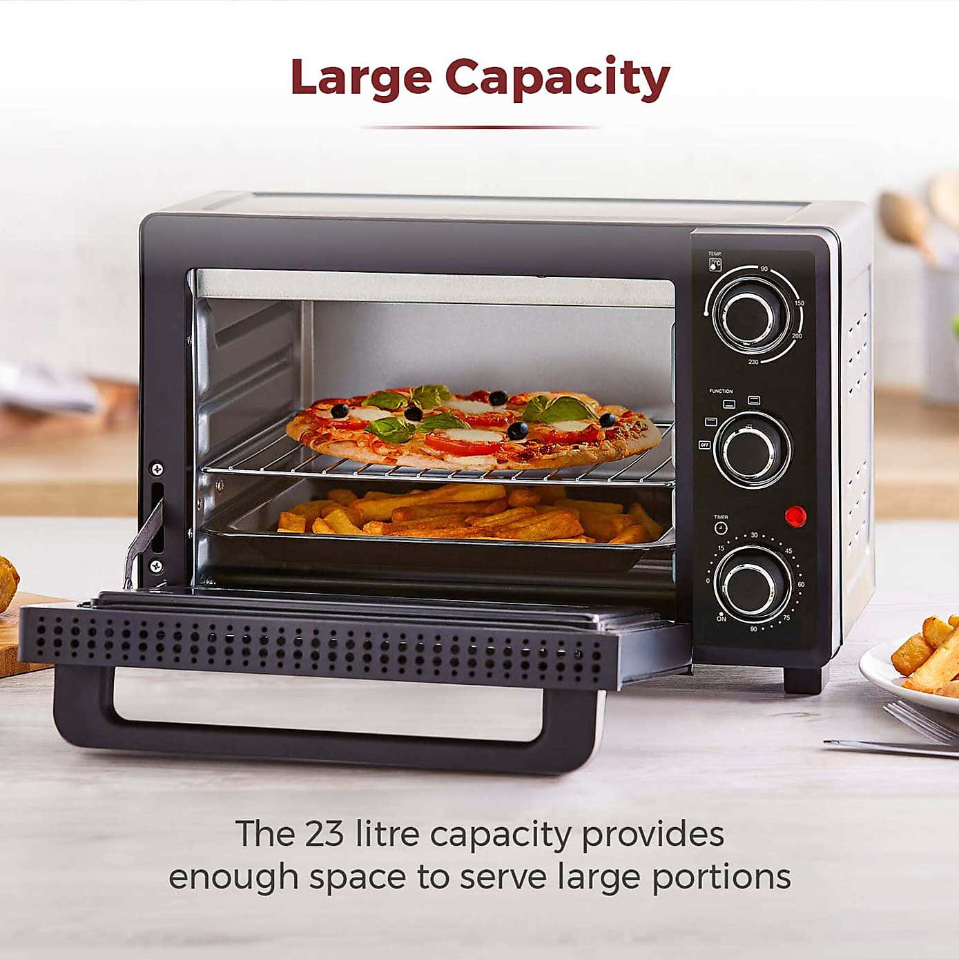 Tower 23L Black Mini Oven
