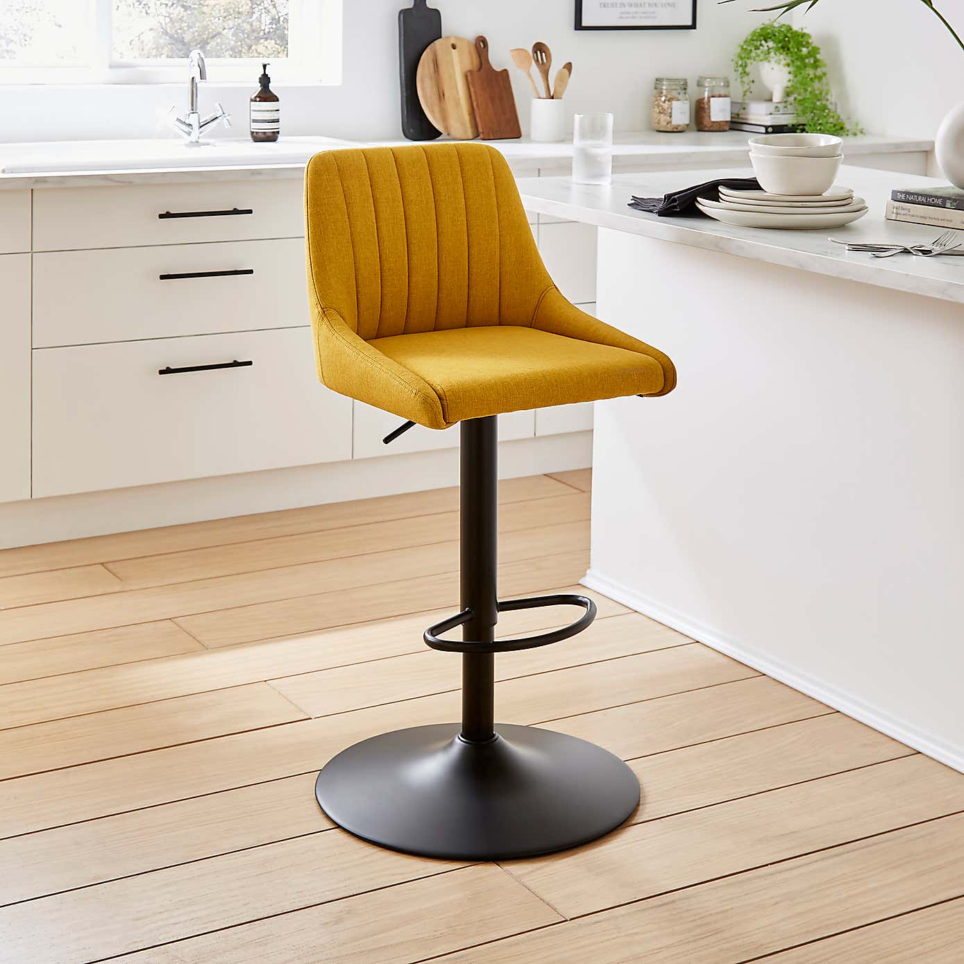 Kenton Herringbone Bar Stool