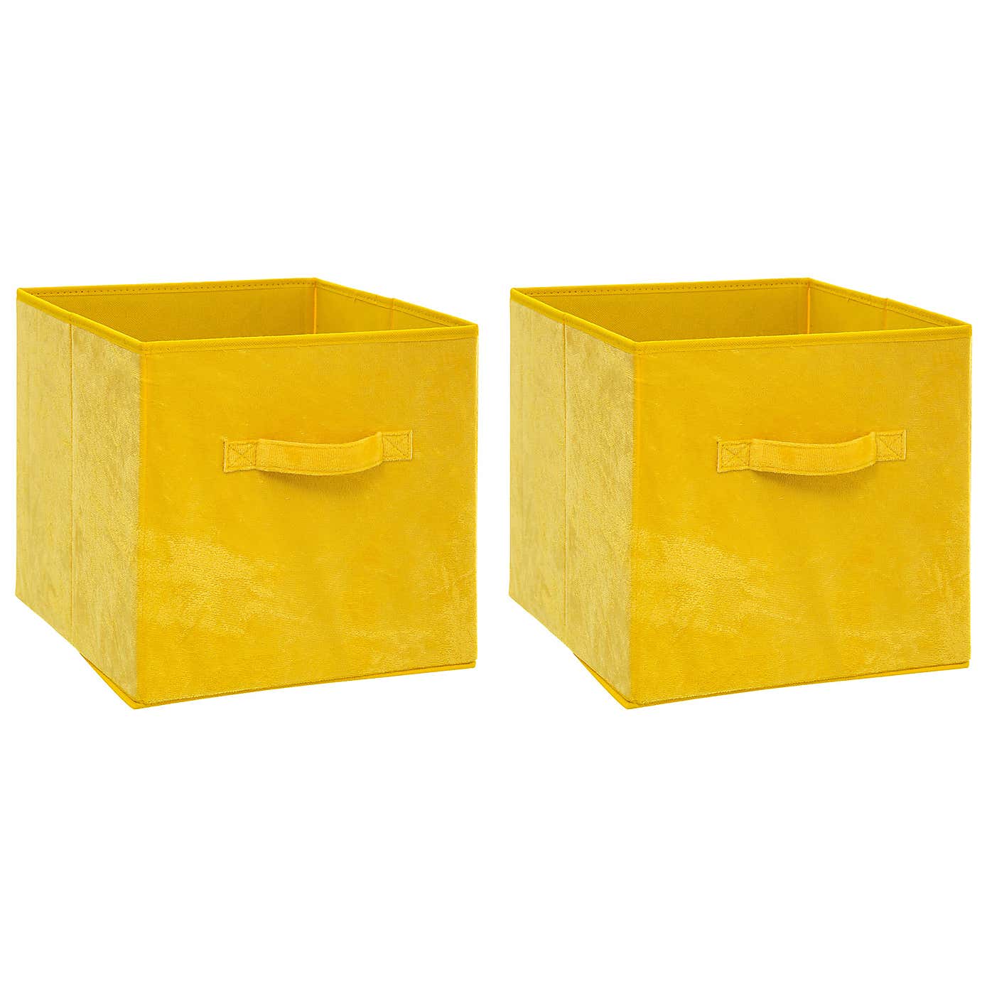 Mix and Modul Set of 2 Velvet Cube Storage Boxes