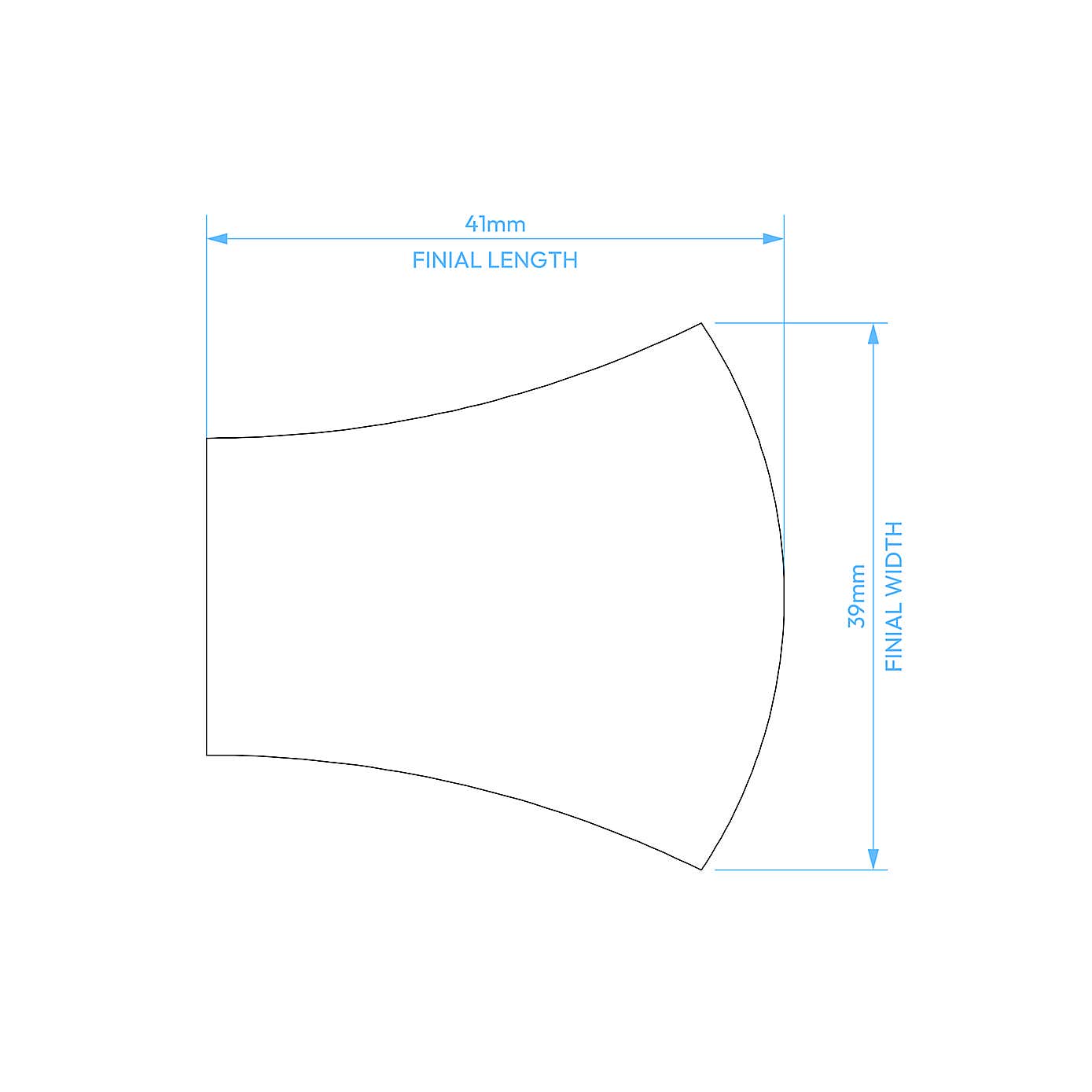 Trumpet Extendable Metal Curtain Pole