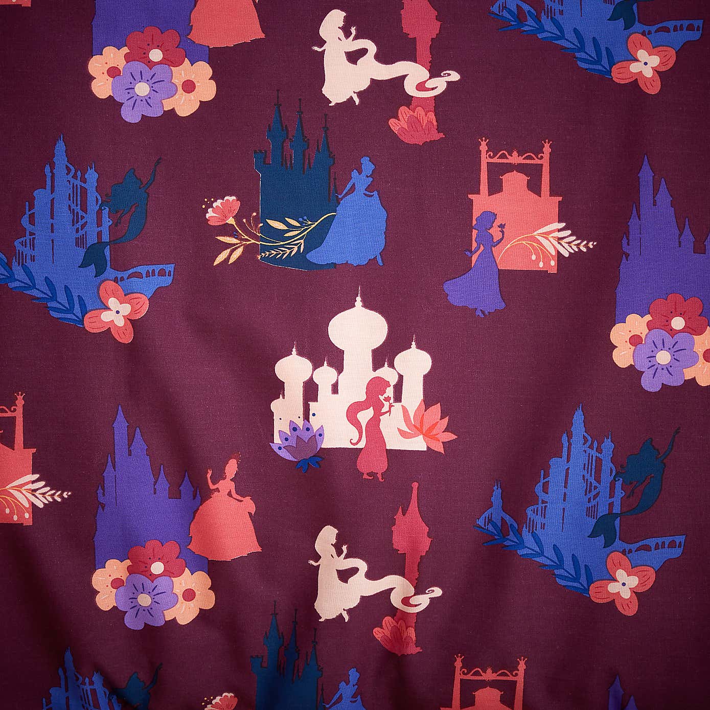 Pink Disney Princess Duvet Cover and Pillowcase Set