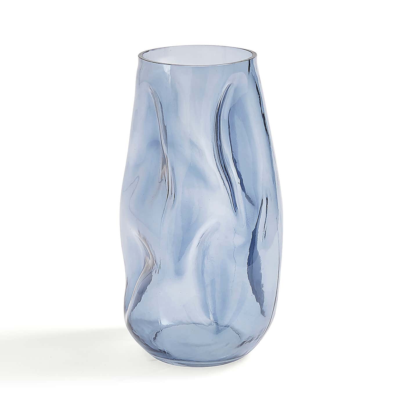 Oceanscape Twilight Pinch Glass Vase