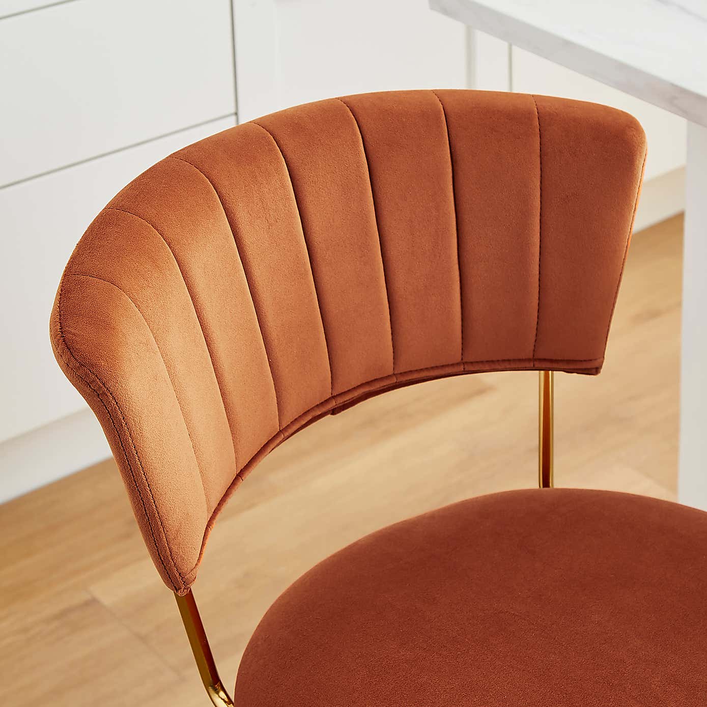 Kendall Velvet Bar Stool