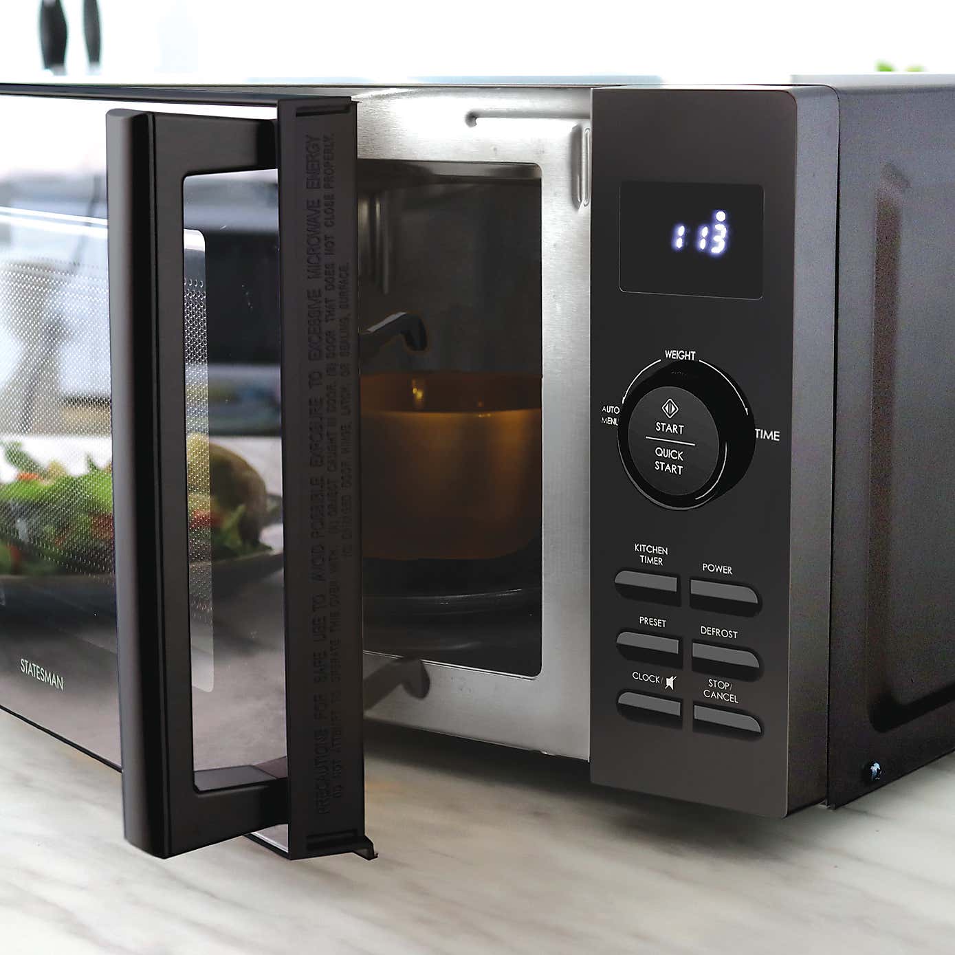 Statesman Digital Solo 800W Microwave