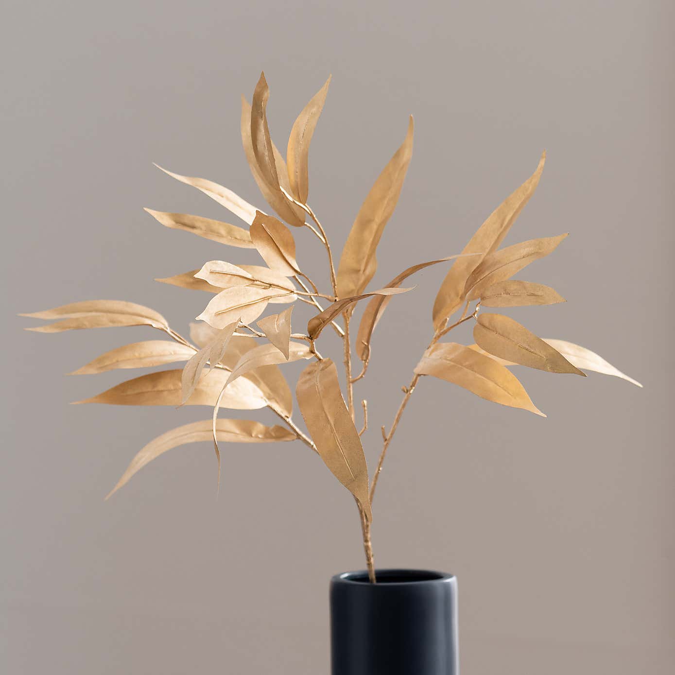 Artificial Gold Leaf Stems