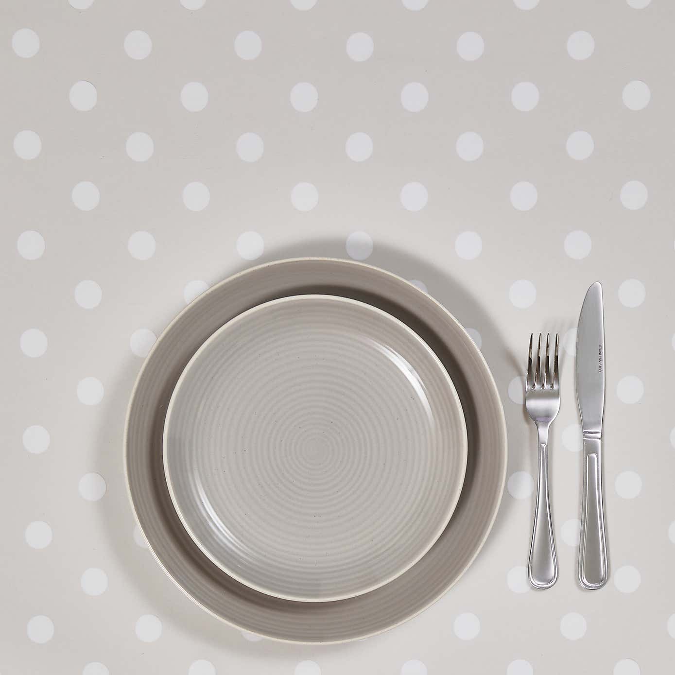 White Spot Clear PVC