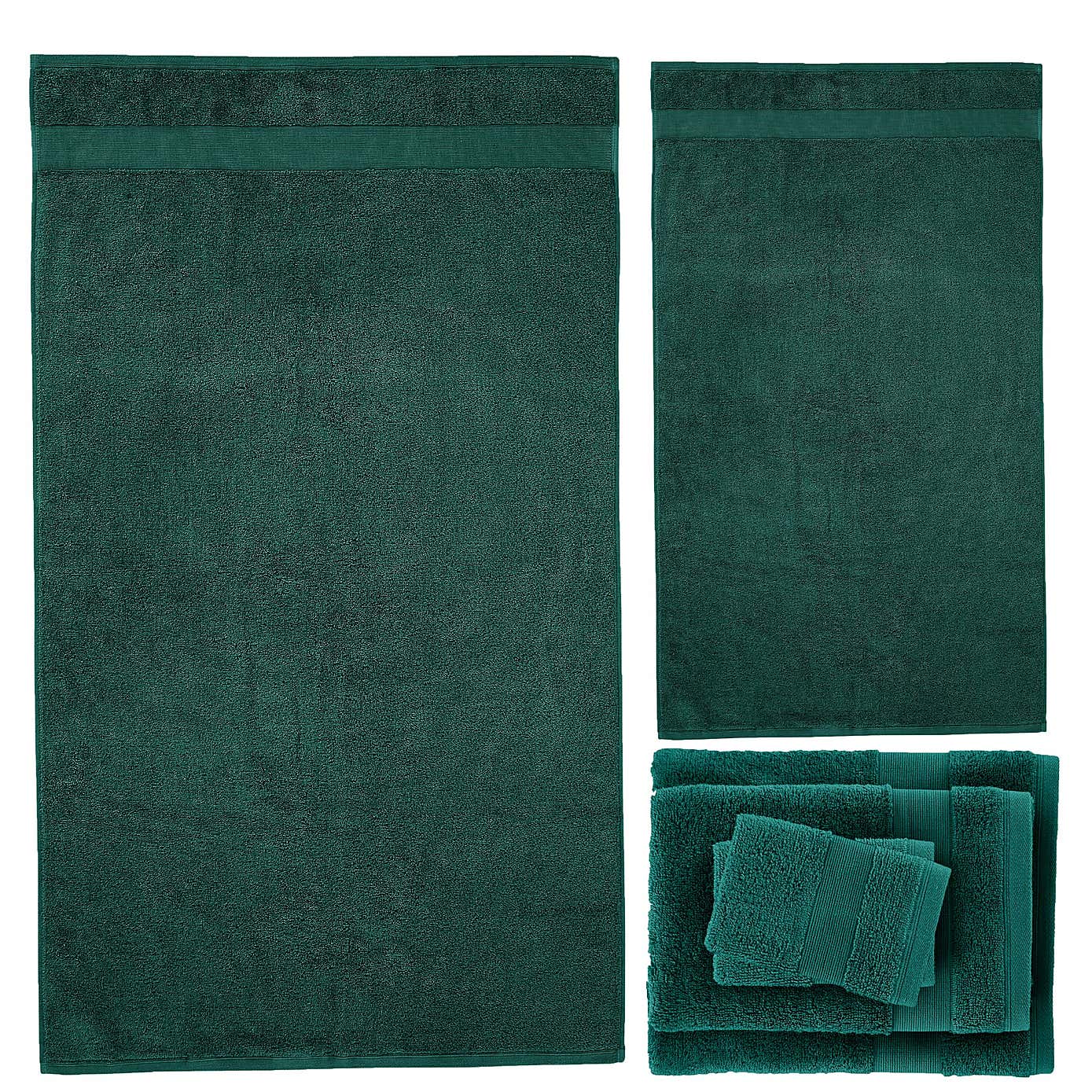 Catherine Lansfield Anti Bacterial 6 Piece Towel Bale