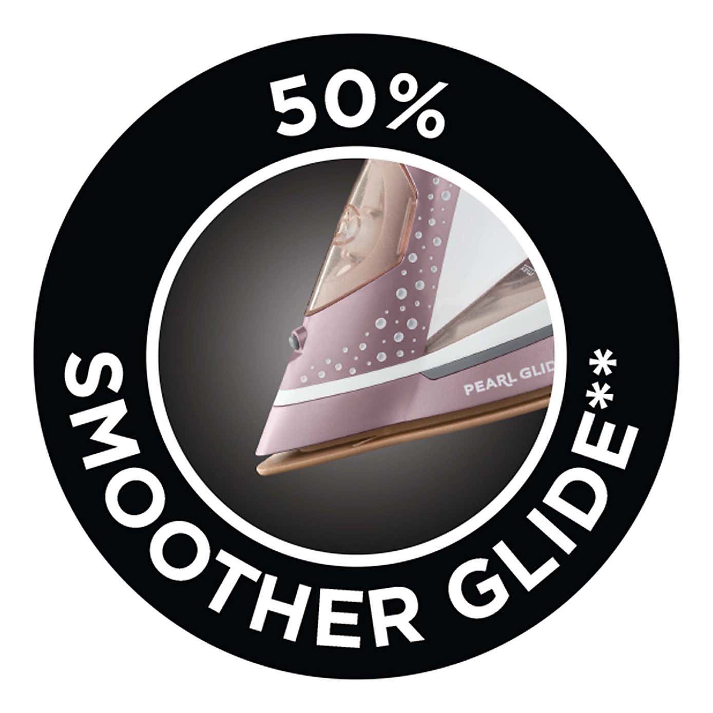 Russell Hobbs Pearl Glide Rose Iron