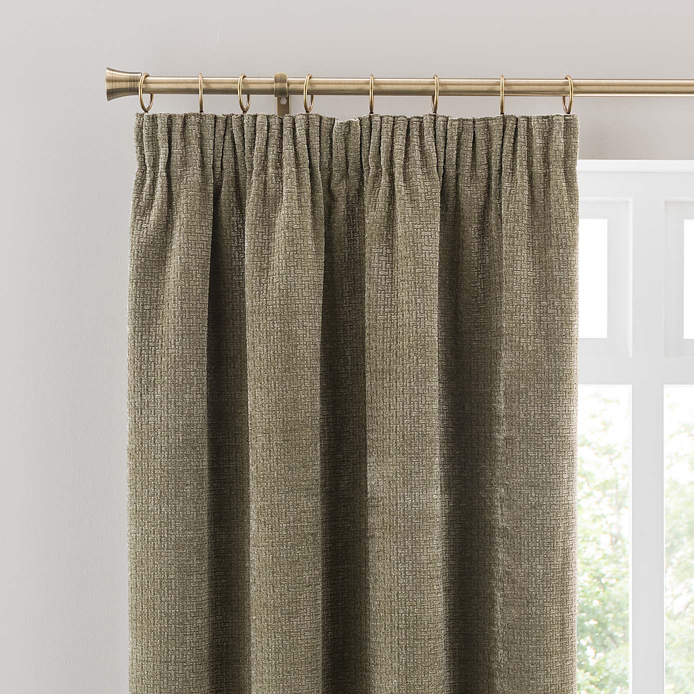 Alayna Chenille Pencil Pleat Curtains