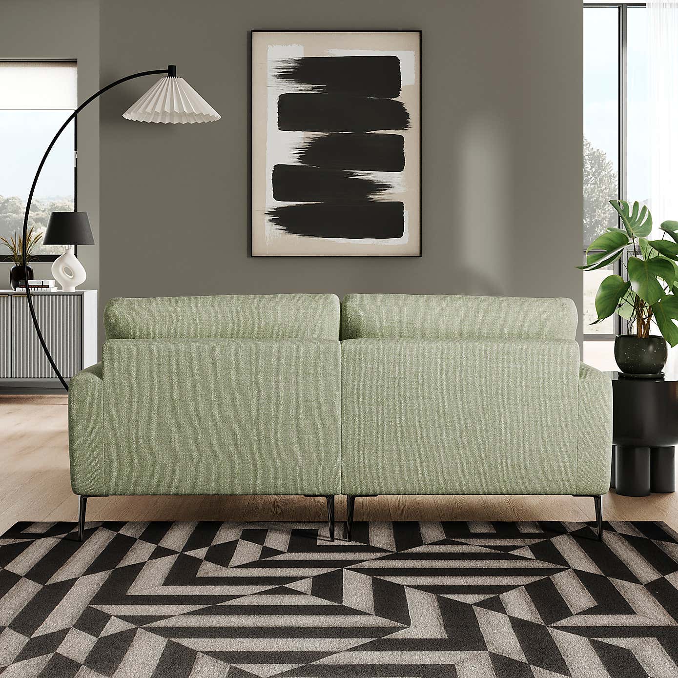 Lawson Chunky Tonal Weave Corner Chaise Sofa