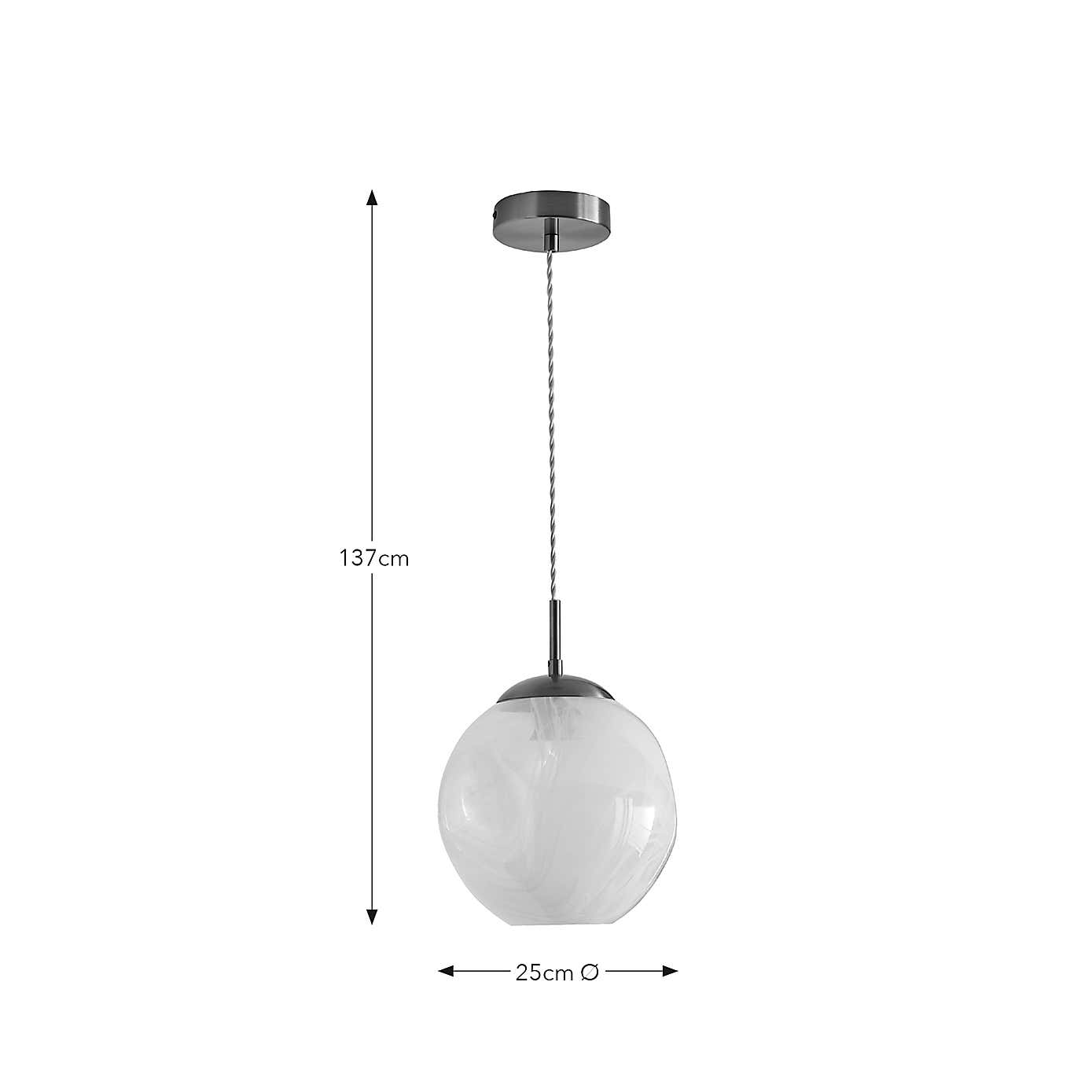 Marble Art Deco Ceiling Light