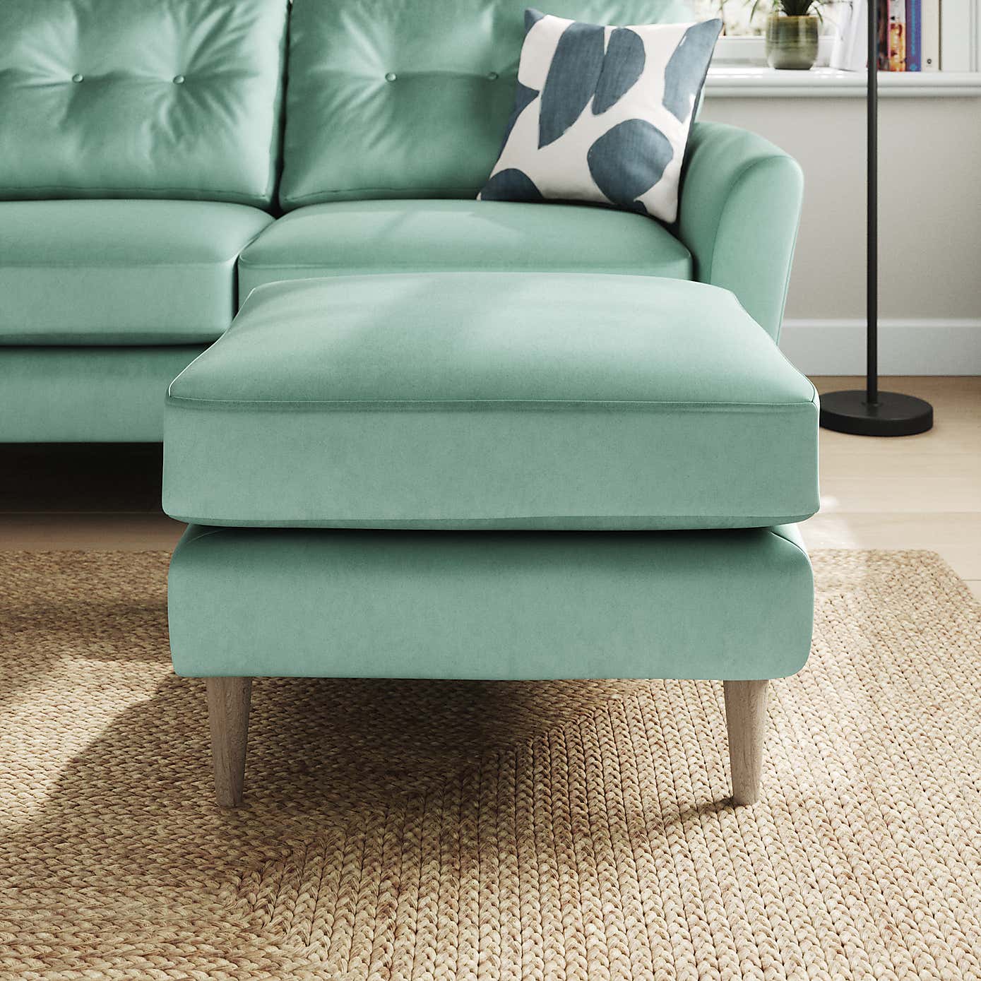 Sven Opulent Velvet Footstool