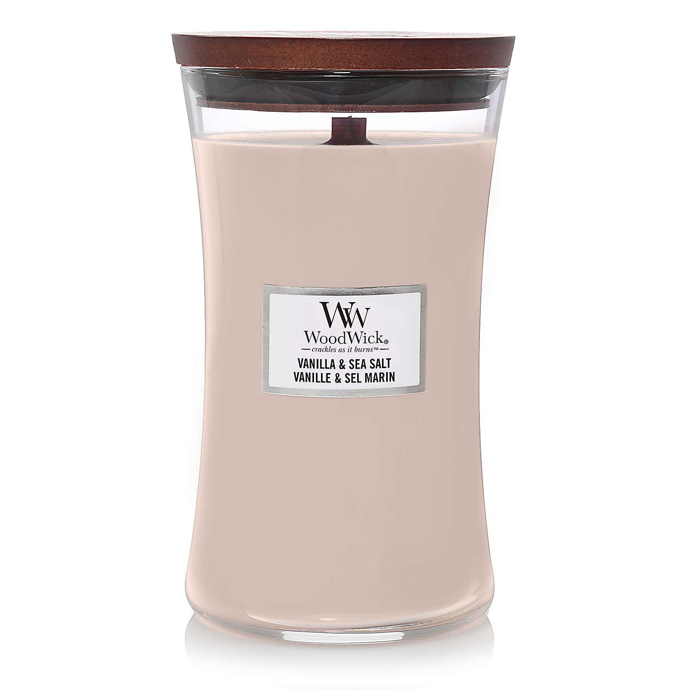 Woodwick Vanilla & Sea Salt Large Hourglass Candle
